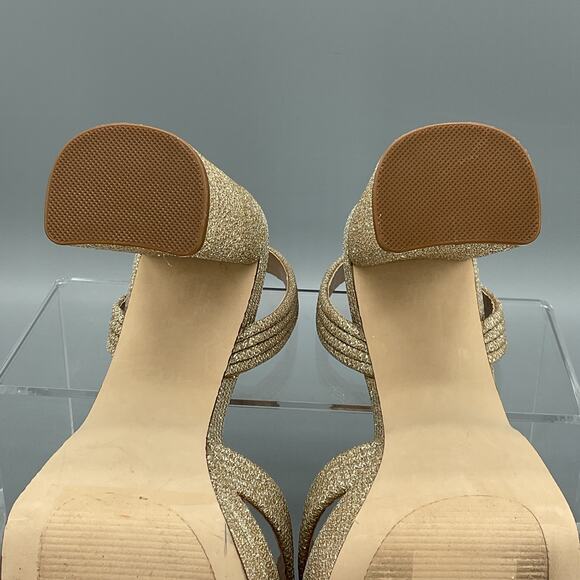 NEW Steve Madden Women’s Laurel Platform Sandals Gold Size 10 - Picture 9 of 10